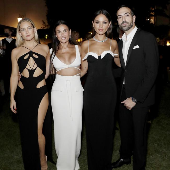 Kate Hudson, Demi Moore, Eiza González and Mohammed Al Turki in Venice. Picture: John Phillips/Getty