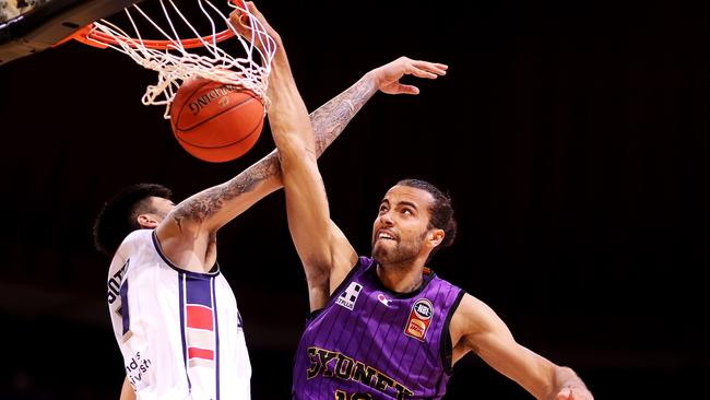 If Sydney Kings star Xavier Cooks had a consistent three-point shot he’d already be in the NBA, but he can still make it to the world’s best league according to Aussie hoops great Andrew Bogut. Photo: Mark Kolbe/Getty Images.