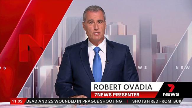 Former Seven journalist Robert Ovadia. Picture: Channel 7