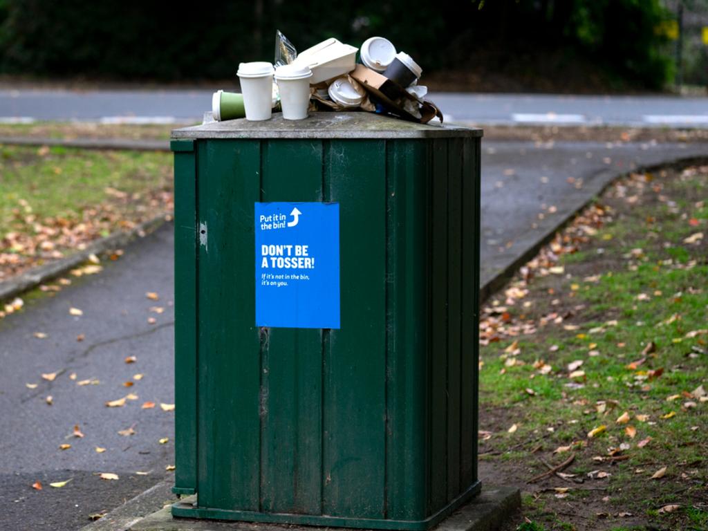 Millions of single-use coffee cups end up in landfill. Picture: iStock