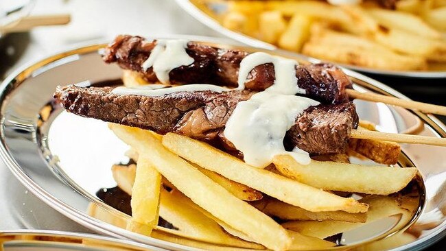 Steak and chips at Fowles Wine. Picture: Instagram