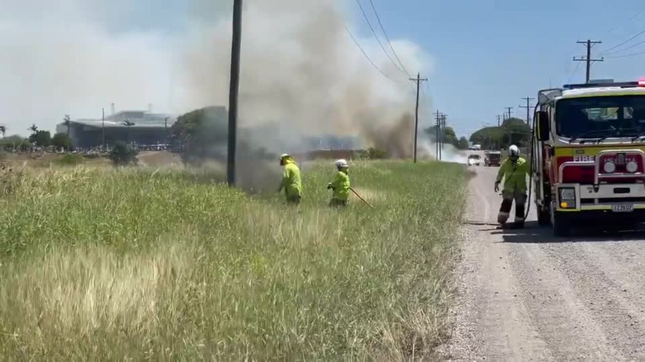 Grass fire spreads in West Mackay