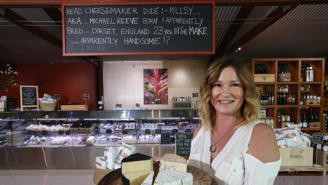 Witches Chase Cheese Company has operated from Mt Tamborine since 2004. Pictured is Meredith Morris, who cofounded the company.