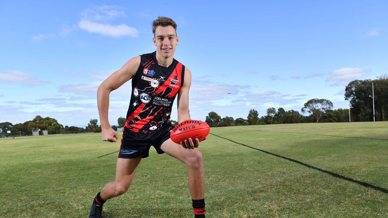 Riley Thilthorpe at his school, Adelaide High. Picture: AAP/ Keryn Stevens