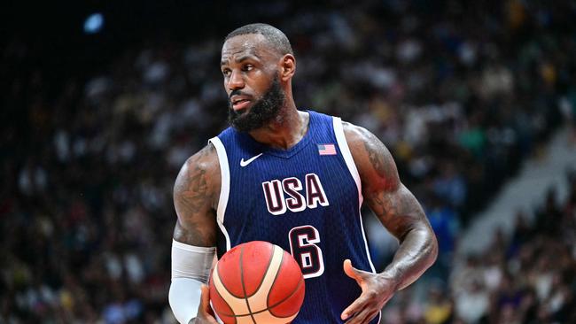 LeBron James will carry the flag for the USA at the opening ceremony. (Photo by Giuseppe CACACE / AFP)