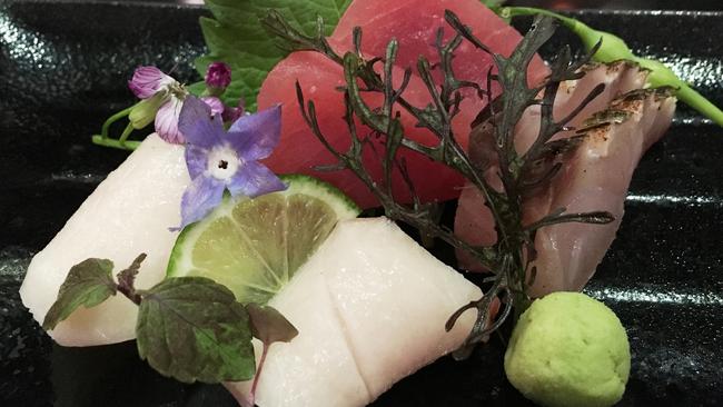 Sashimi from Ten at Broadbeach.