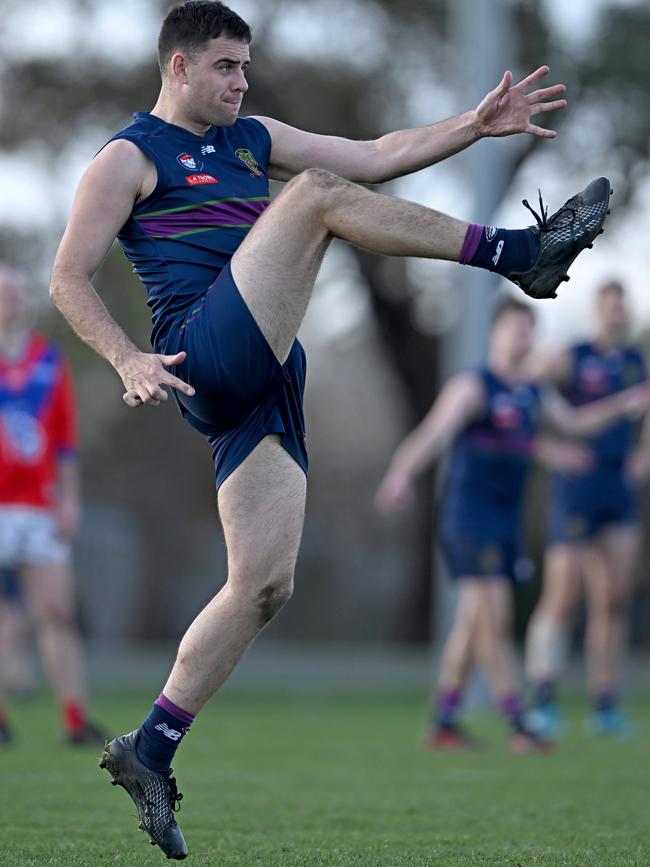 Mitchell Merkel in action for Old Paradians. Picture: Andy Brownbill