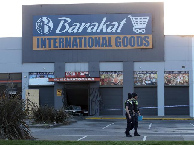 Barakat International Goods in Hoppers Crossing was firebombed in August. Picture: David Crosling