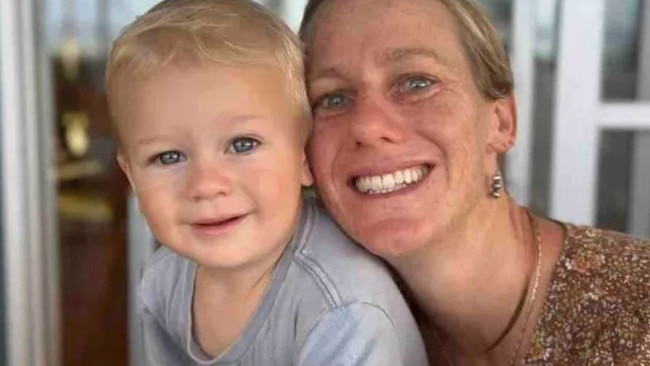 Rafa Niesler with his mother Hayley Niesler. Picture – GoFundMe.