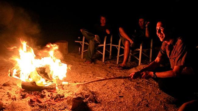 If that campfire gets out of control, pour some salt on it. Mind the marshmallows.