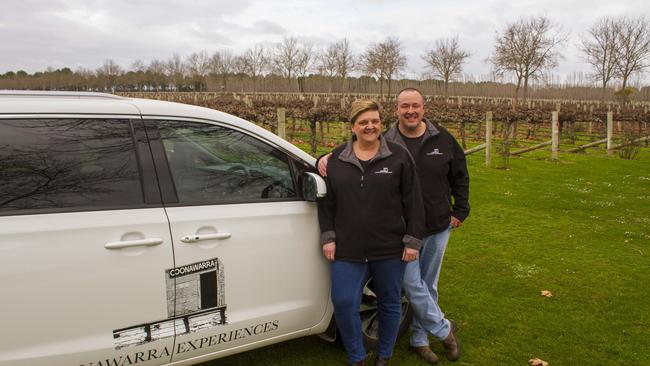 Coonawarra Experiences owners Simon and Kerry Meares. Picture: Coonawarra Experiences