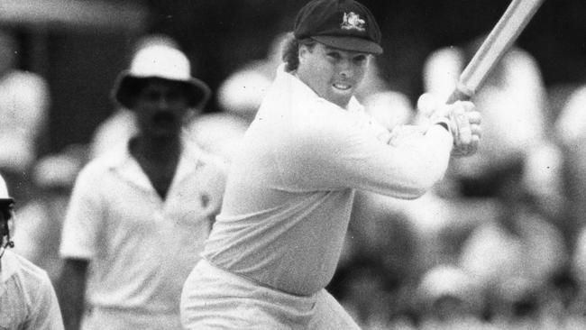 The man they called “Fat Cat” notches a century against India in 1985.