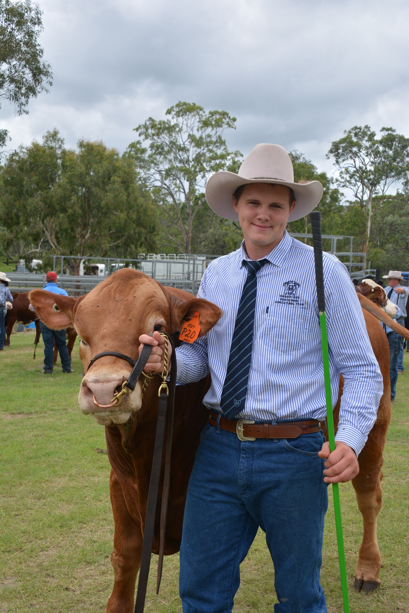 Byron Brummer from the Kingaroy State High School show team at the 71st annual Cooyar Show. Picture: Kate McCormack