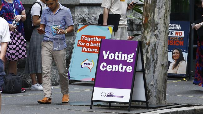 Early voting has begun, with the bulk of Australians to vote on Saturday, October 14. Picture: NCA NewsWire/Tertius Pickard