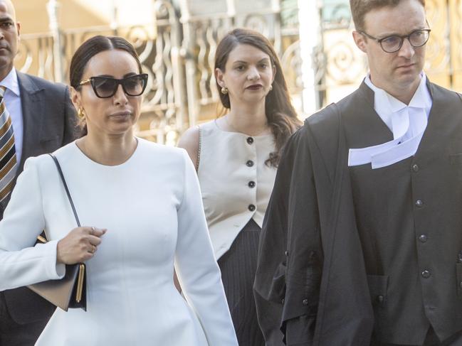 SYDNEY, AUSTRALIA. NewsWire Photos. FEBRUARY 7, 2025. Presenter and former ABC journalist Antoinette Lattouf arrives at  Federal court, Sydney.Picture: NewsWire / Jeremy Piper