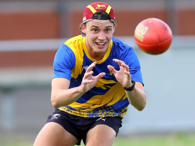 North Shore training. Former Geelong College captain Noah Lever is one of its recent signings.picture: Glenn Ferguson