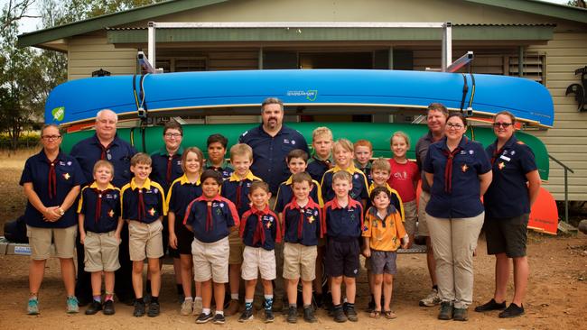 SCOUT'S KNOT:The Biloela Scouts have recently received funding for canoes and a trailer.