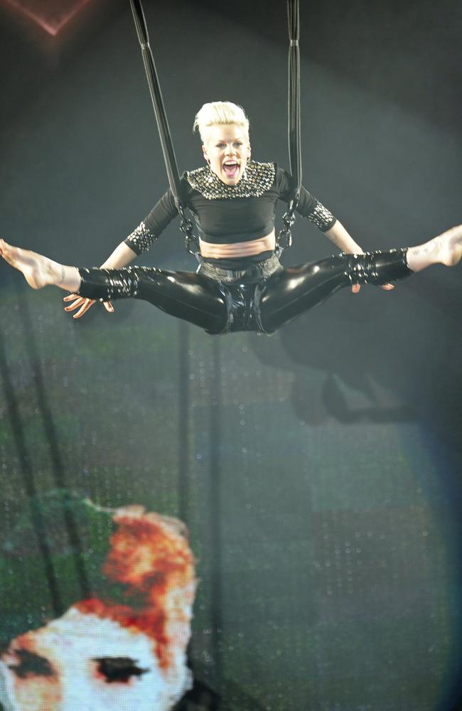 Pop singer Pink is still popular in Australia on a DVD.