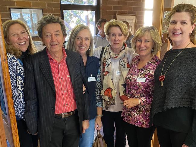 Left to right: Maria Kourt, Dr Michael Zilibowitz , Jill Wrathall, Jeanne Pollack, Robyn Hardiman and Gabrielle Duffy, at Dalwood Spilstead Service in Seaforth. Picture: Supplied.