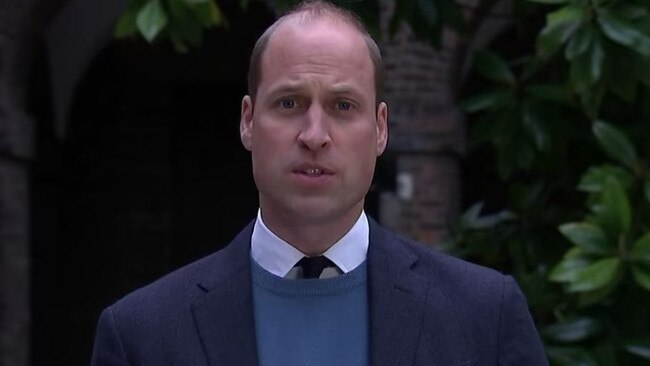 Prince William released a video statement about Princess Diana’s Panorama interview on the BBC. Picture: KensingtonRoyal/Twitter