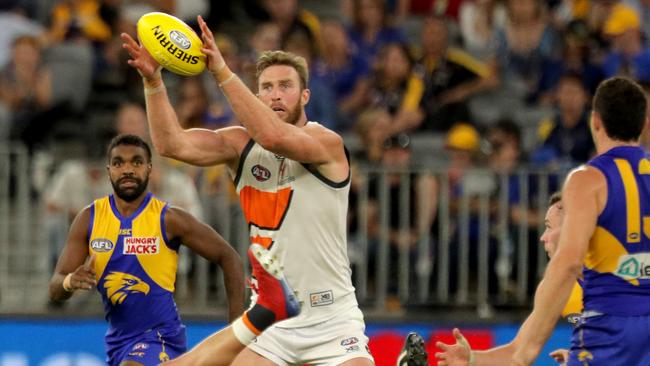 Dawson Simpson says GWS Giants’ phone ban is about improving communication between players. Picture: AAP Image/Richard Wainwright. 