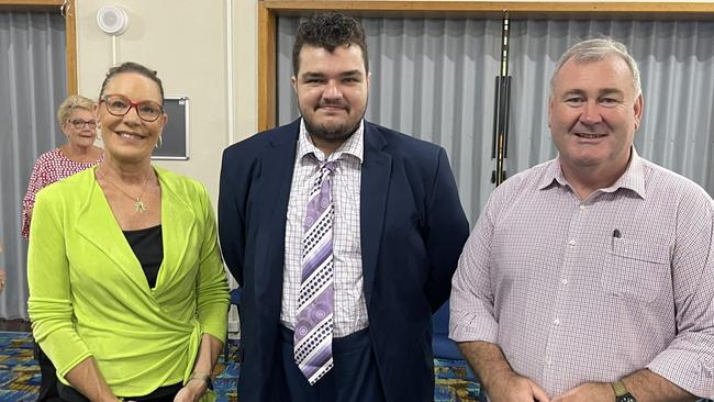 Mr Horvath (middle) confirmed that he has no affiliation with Helen Blackburn (left) or incumbent Jack Dempsey (right), counter to social media comments that he is running to split the vote in favour of the Mr Dempsey.