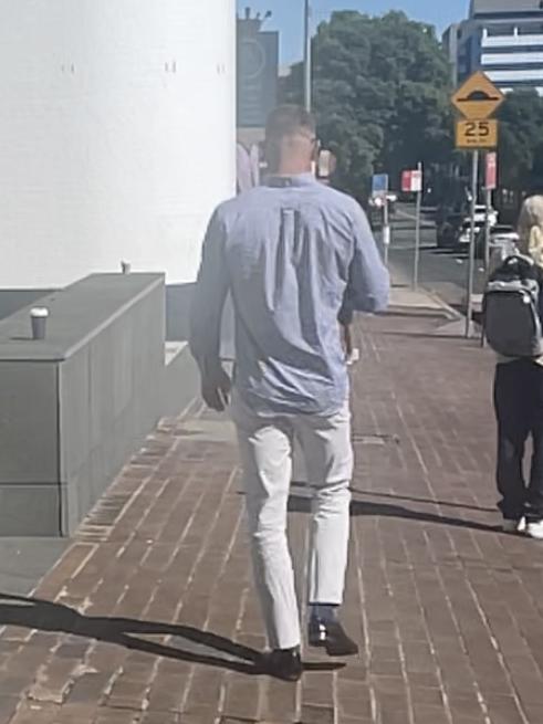 Christopher Hogan outside Penrith Local Court.