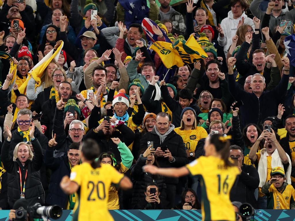 Australia has a final chance to celebrate the incredible run of the Matildas at the World Cup. Picture: Maddie Meyer – FIFA/FIFA via Getty Images