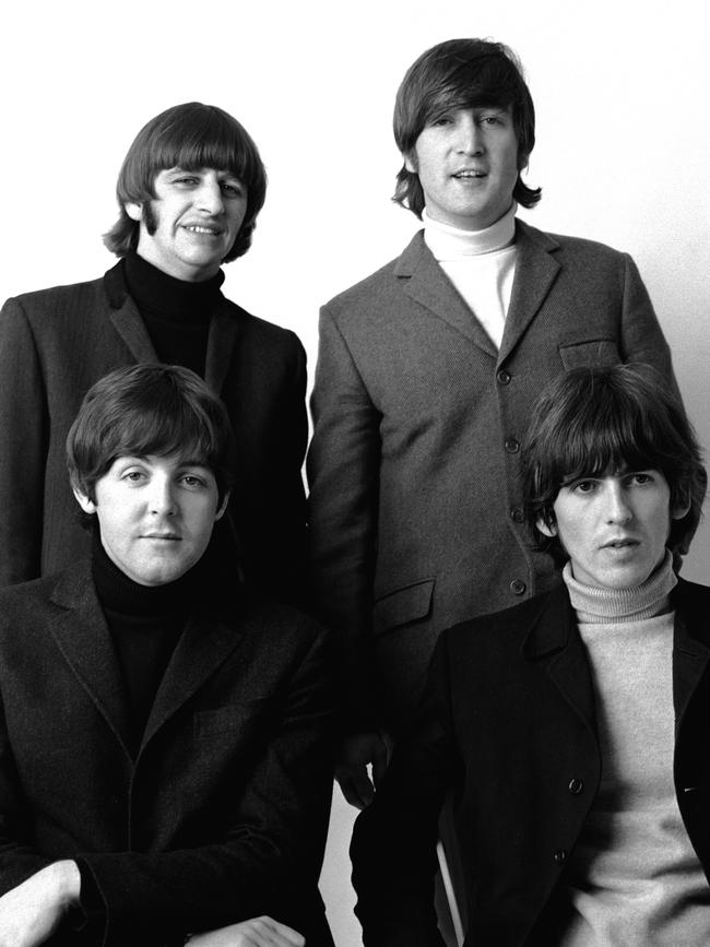 The Beatles in a promotional picture from 1966, the year of the band's seventh album release, titled 'Revolver'. Clockwise from bottom left: Paul McCartney, Ringo Starr, John Lennon and George Harrison. Picture: supplied / Universal Music Australia