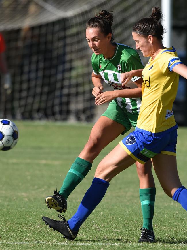 Southport’s Georgie Rollino (left). Picture: Steve Holland