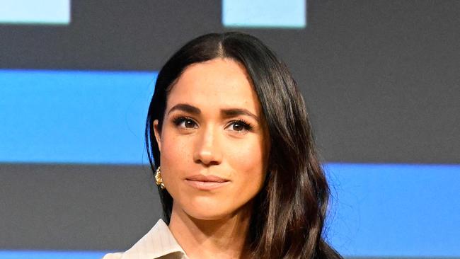 AUSTIN, TEXAS - MARCH 08: Meghan, Duchess of Sussex speaks onstage during the Breaking Barriers, Shaping Narratives: How Women Lead On and Off the Screen panel during the 2024 SXSW Conference and Festival at Austin Convention Center on March 08, 2024 in Austin, Texas.   Astrida Valigorsky/Getty Images/AFP (Photo by Astrida Valigorsky / GETTY IMAGES NORTH AMERICA / Getty Images via AFP)