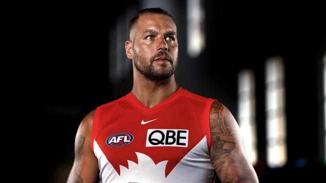 Portrait of Sydney Swans footballer Lance Franklin at Sydney Swans HQ. Franklin this week plays his 350th AFL game. Photo by Phil Hillyard (Image Supplied for Editorial Use only – **NO ON SALES** – Â©Phil Hillyard )