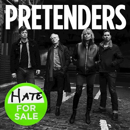 Artwork for 'Hate For Sale', an album by Pretenders released in 2020.