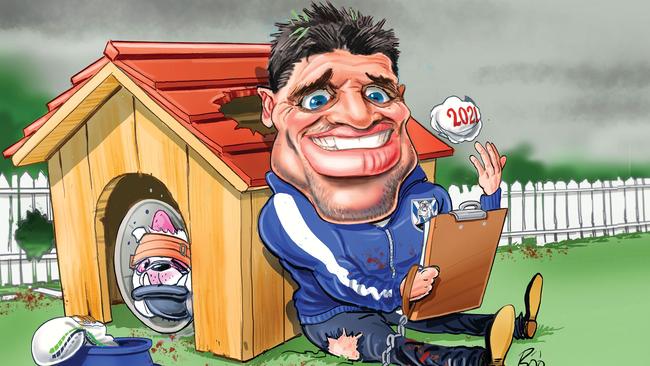 Trent Barrett in the Doghouse. Artwork by Boo Bailey