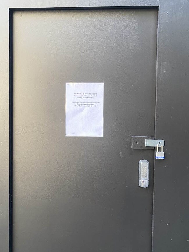 The doors to Bel & Brio have been shuttered since October 29. Picture: Supplied
