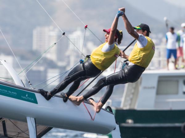 Aquece Rio – International Sailing Regatta 2015 is the second sailing test event in preparation for the Rio 2016 Olympic Sailing Competition. Held out of Marina da Gloria from 15-22 August, the Olympic test event welcomes more than 330 sailors from 52 nations in Rio de Janeiro, Brazil. Credit Jesus Renedo/Sailing Energy