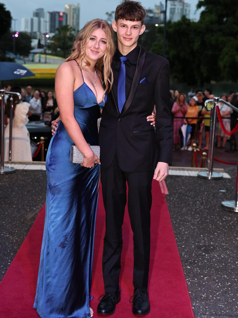 Students arrive for Robina State High formal at HOTA. Picture: Glenn Hampson.