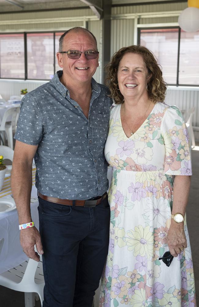 Gavin and Deb Reeves at Warwick Cup race day at Allman Park Racecourse, Saturday, October 14, 2023. Picture: Kevin Farmer