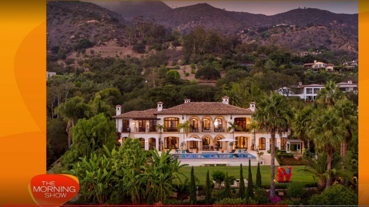 the TV presenters were talking about how the house where Prince Harry and Meghan Markle filmed their Netflix program was for sale. Picture: The Morning Show/Channel 7