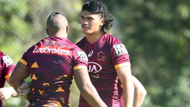 Brendan Piakura is in line to make his Broncos debut. Picture: Liam Kidston