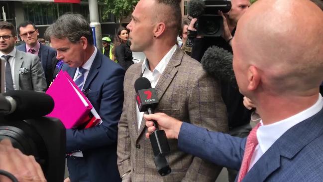 RAW: Former AFL player Jake King leaves Melbourne court