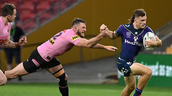 Ryan Papenhuyzen created impact off the bench. Picture: NRL Photos