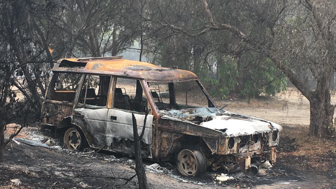 Aftermath of fires that tore through Mallacoota. Picture: CFA/Alex Coppel