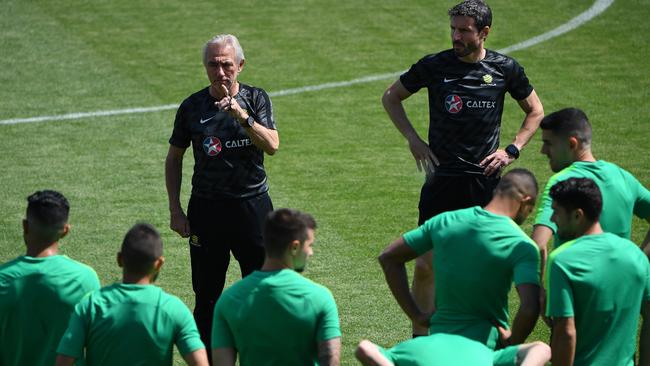 Van Marwijk knows Denmark could be an even tougher challenge. (AAP Image/Dean Lewins)