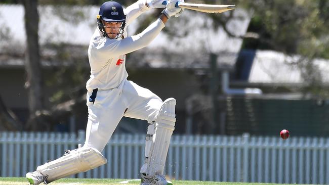 Uni batsman Angus Lovell Picture John Gass