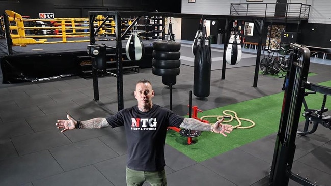 Kerry McNaught at his new gym NTG Fight and Fitness at Slacks Creek.