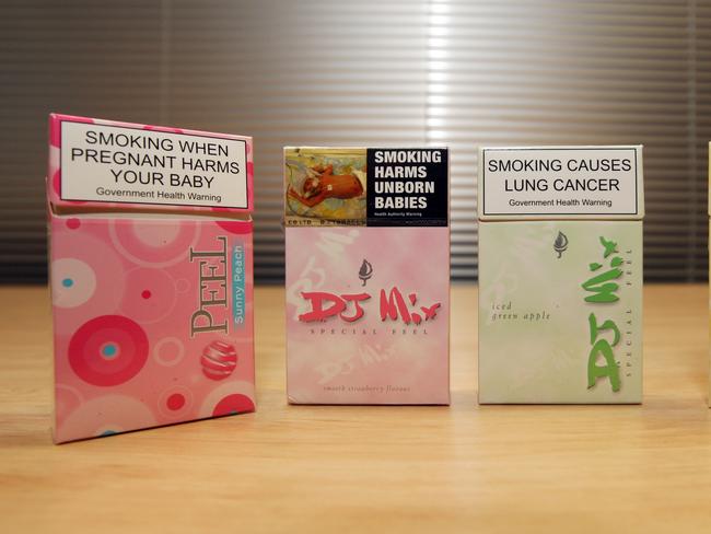 Flavoured cigarettes are being sold under the counter.