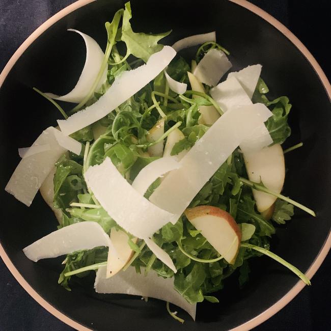Novellino's beautifully fresh rocket and pear side salad. Picture: Supplied