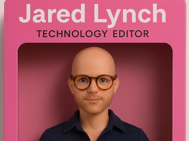 A ChatGPT-generated image of Technology Editor Jared Lynch as a Barbie doll.