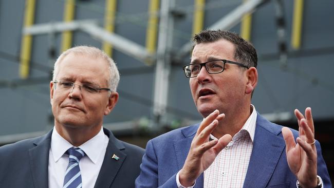 Prime Minister Scott Morrison and Premier Daniel Andrews are close to locking in the project’s design. Picture: AAP